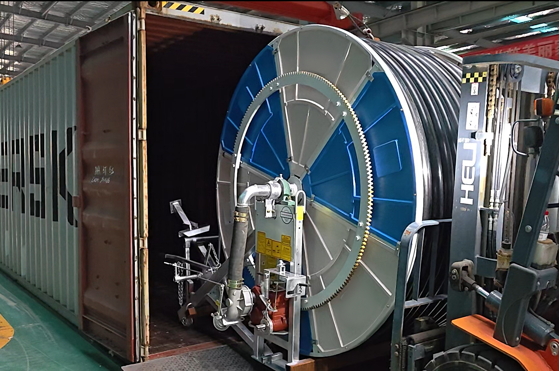 JP90-300 Hose Reel Irrigator | Loading & Shipment